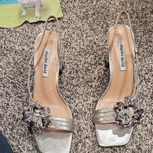 Charles David Silver Women's Heels